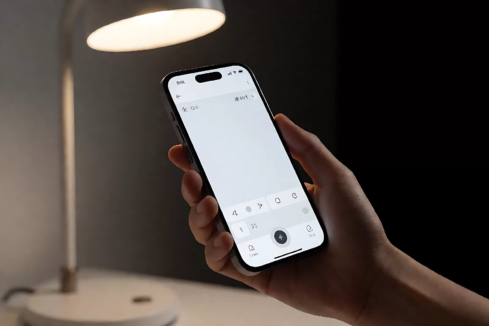 用手机测光 App 粗测台灯照度，作为照度计的补充手段